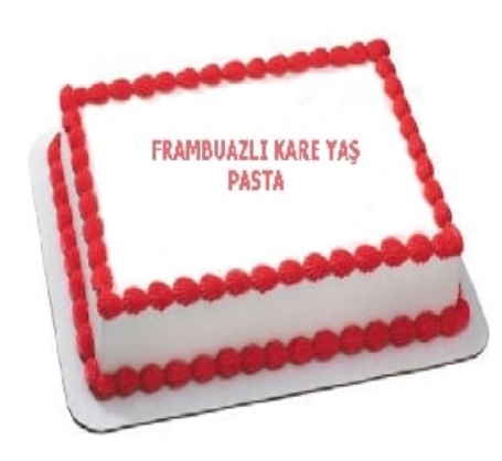 15 Kişilik Frambuazlı Pasta - 2 Gün Önceden Sipariş Gerekli